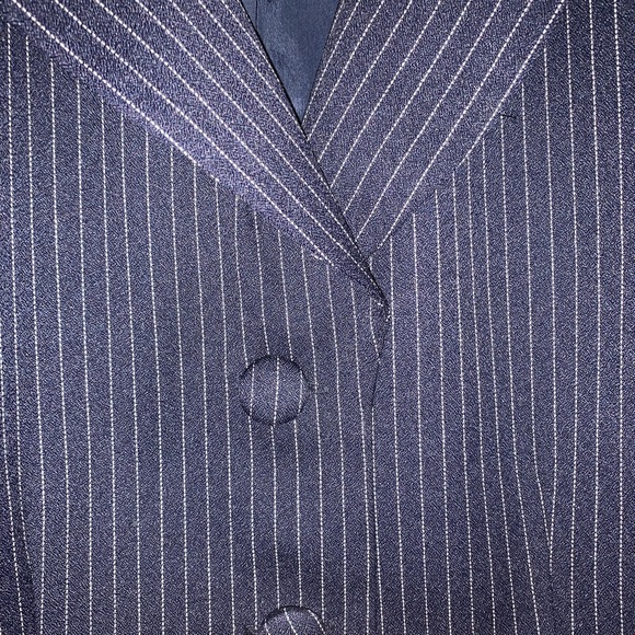 Danny + Nicole navy pinstripe blazer L - Picture 4 of 6